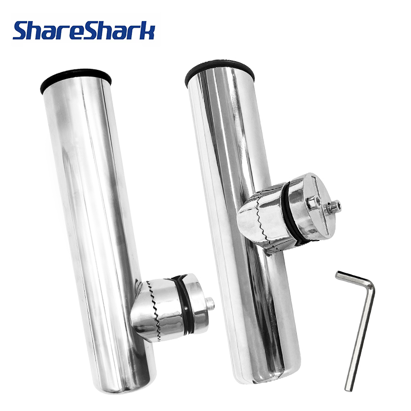 Fishing Boat Trailer - ShareShark Paslanmaz Çelik Olta Tutucu, 360
